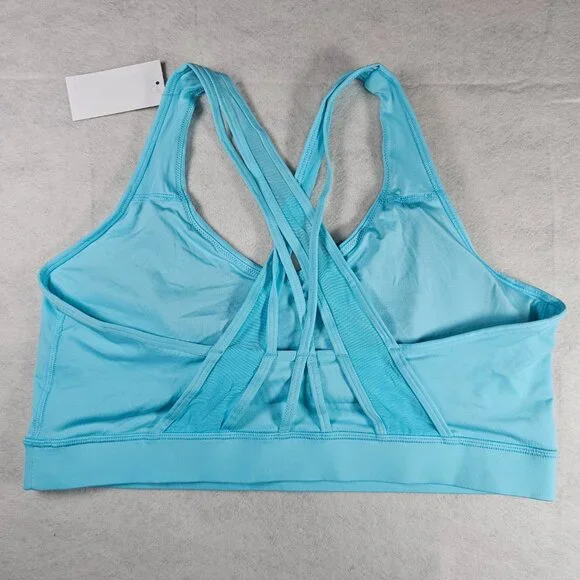 NEW Avia Women's Impact Strappy Sports Bra Blue XXL - Picture 4 of 4